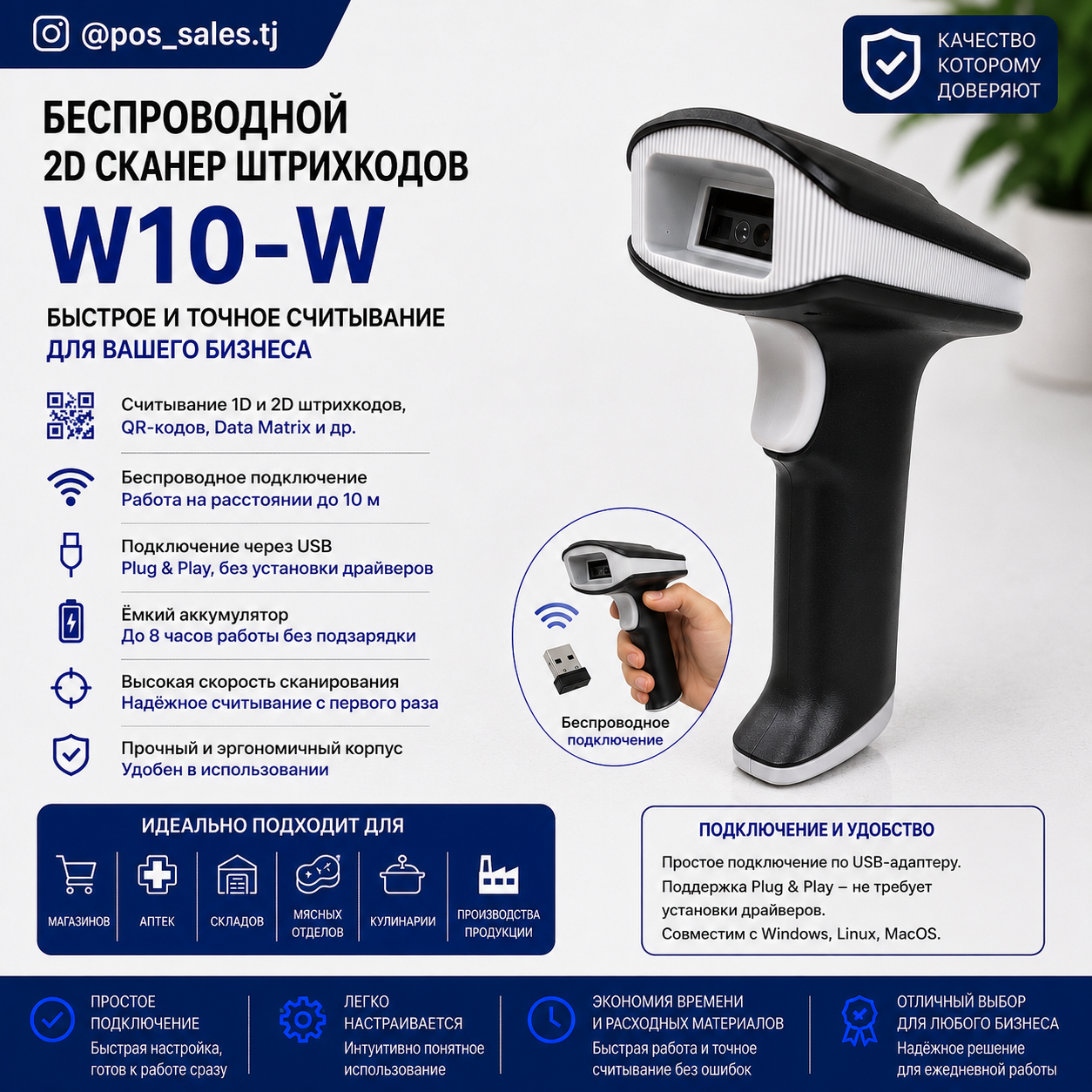Сканер Model: W10-W